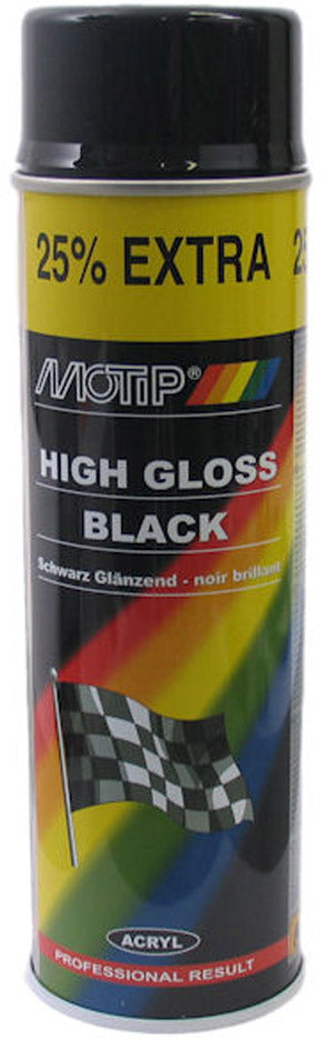 Motip Spraklak Acryllak Glanes Altos Negro 500 ml