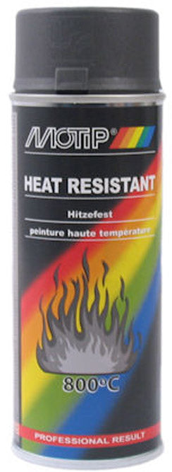 Spray Lacquer Motip Black Hëtzt Resistent (400ml)