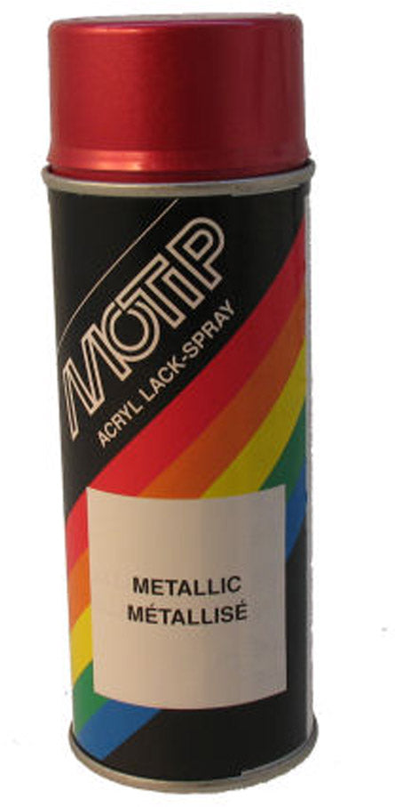 Motip splut chook 400ml metallisk rød