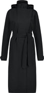 Agu trench coat long regenjas dames waterdicht - zwart - waterkolom 5.000 mm - afneembare capuchon l