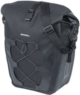 Bolso de bicicleta de una sola bicicleta impermeable al navegador de albahaca, negro