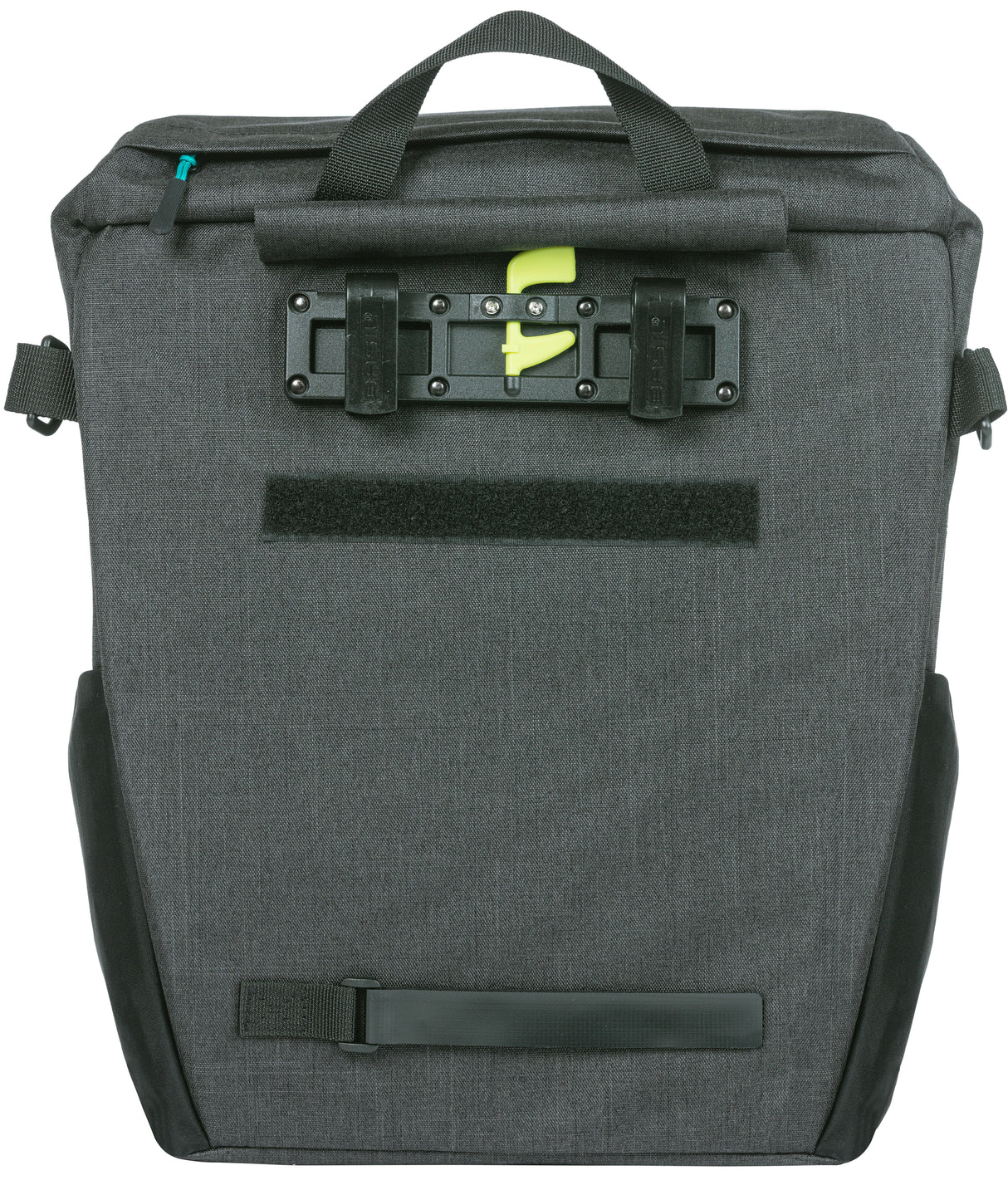 Basilikum Discovery 365d Single Bicycle Bag L Sporty, Leichtes Monso -Radsportbeutel 20L Schwarzer Nahkampf