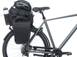 Basil Miles XL Pro Bagasjen trusselpose - vanntett - Sporty - Black Lime - 9-36L - Mik RT -adapterplater