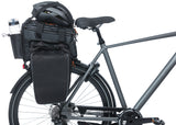 Basil Miles XL Bagage Behavior Bag, Black Orange, Waterproof, 9-36L, lämplig för elektriska cyklar