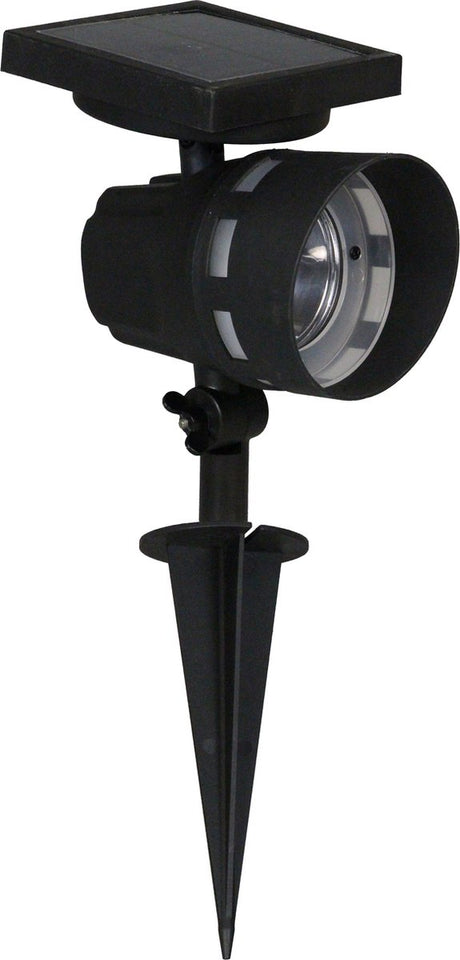 Luxform - montana - solar intelligent hybride - prikspot - zwart - 50 lumen - werkend op zonne energie