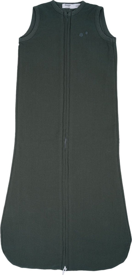 Snoozebaby slaapzak zomer 70 cm (0-6 mnd) - tog 0.5 - 100% biologisch katoen - dark green