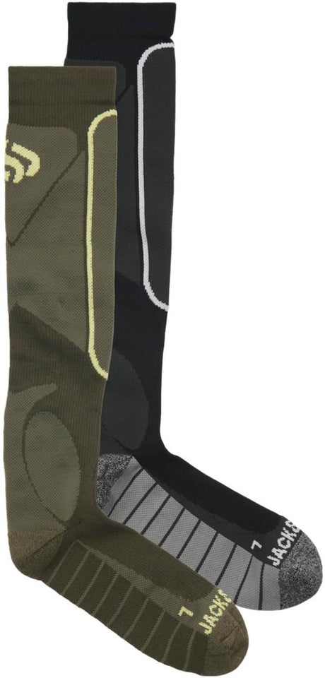 Jack jones - jacski socks 2 pack ski aw26 heren wintersportsokken