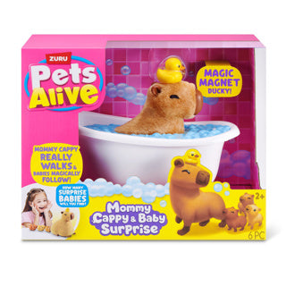 Zuru pets alive mommy capybara baby surprise