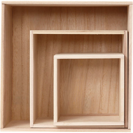 Creativ company http: www.cchobby.nl showdozen-vierkant-h-15x15-21-5x21-5-28x28-cm-d-12-5-cm-3-stuk-1-set