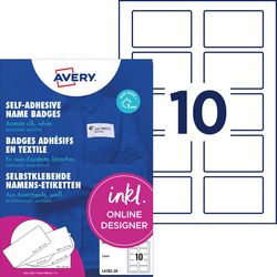 Avery naambadges etiketten l4785-20 zelfklevend laser