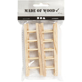 Creativ company cc grenen ladders 10x3,5 cm 6 stuks