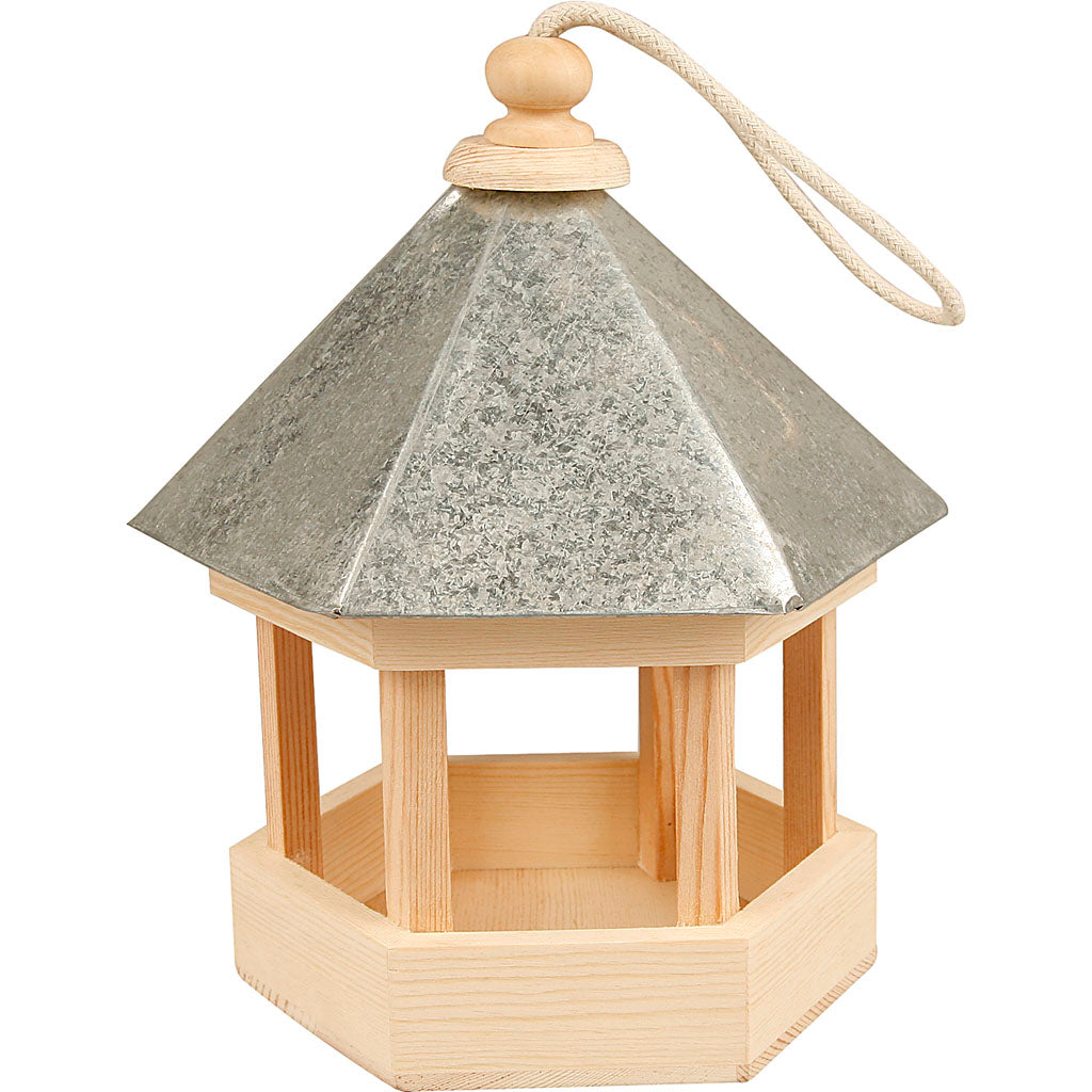 Creativ company http: www.cchobby.nl vogelvoederhuis-met-zinken-dak-afm-22x18x16-5-cm-1-stuk
