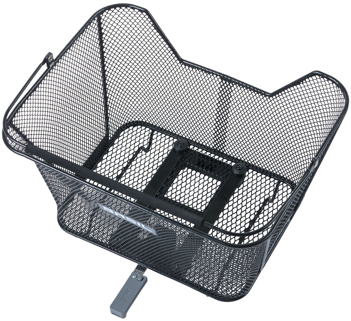 Basil Lesto Mik bicycle basket on the back black