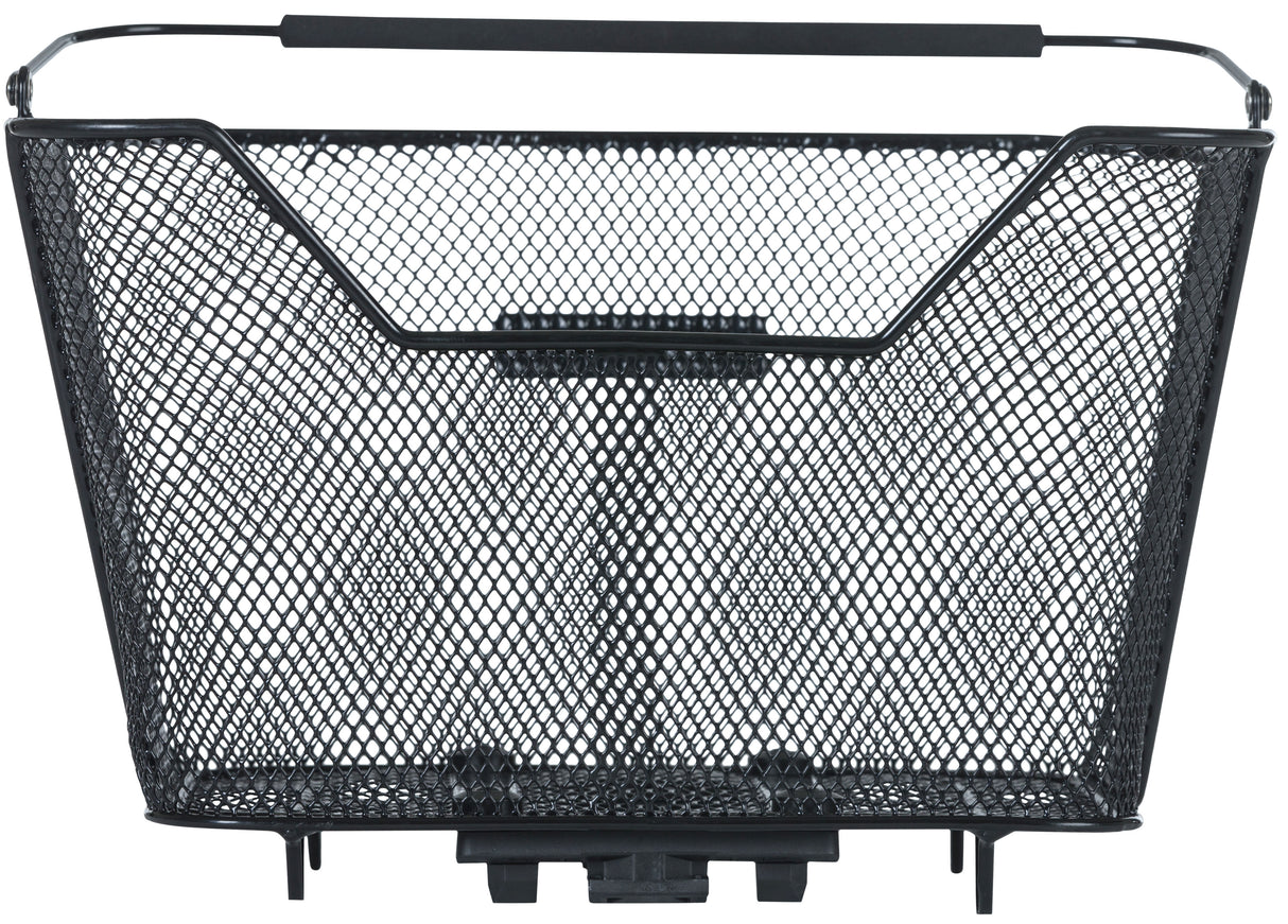 Basil Lesto Mik bicycle basket on the back black