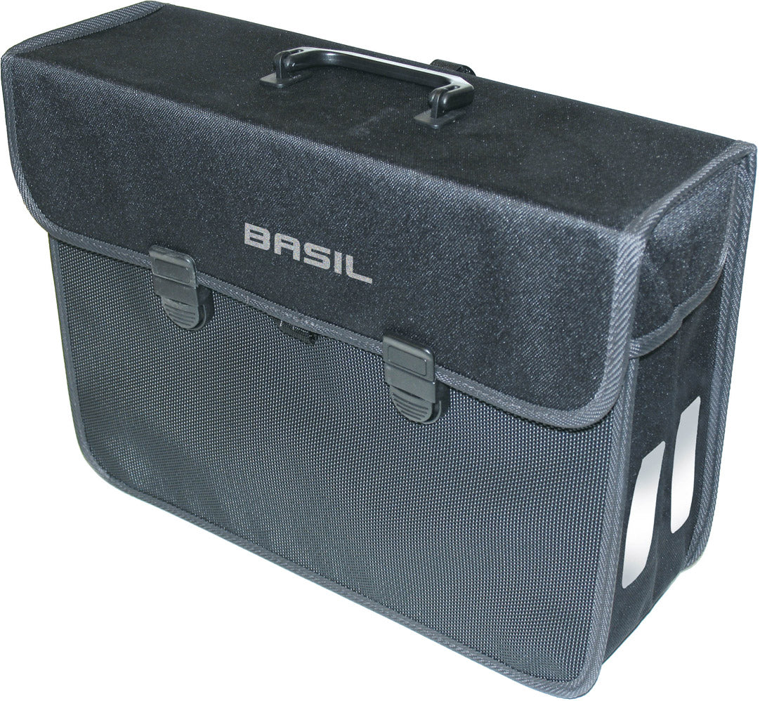 Basil Malaga XL - Bolsa de bicicleta única, unisex, negro