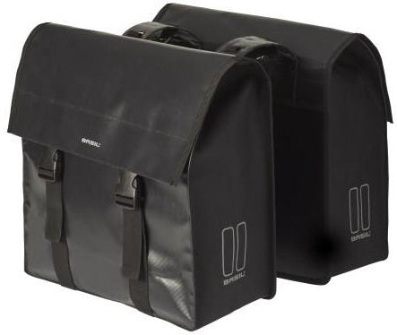 Basil Urban Load Double Bicycle Bag - Black