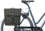 Basil Go-Double Bag Mik, sac double à vélo, noir, 32L, adapté aux transpares de transporteur de transporteurs de systèmes Mik