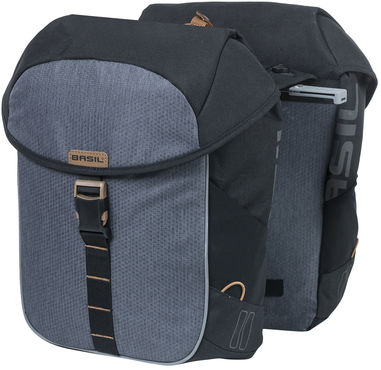 Basilikum Meilen Doppelbeutel - Doppelfahrradsack, Unisex, sportlich, 34 l, wasserdicht, schwarz