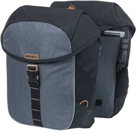 Boba doble de millas de albahaca bolsa doble de bicicleta, unisex, deportivo, 34L, impermeable, negro