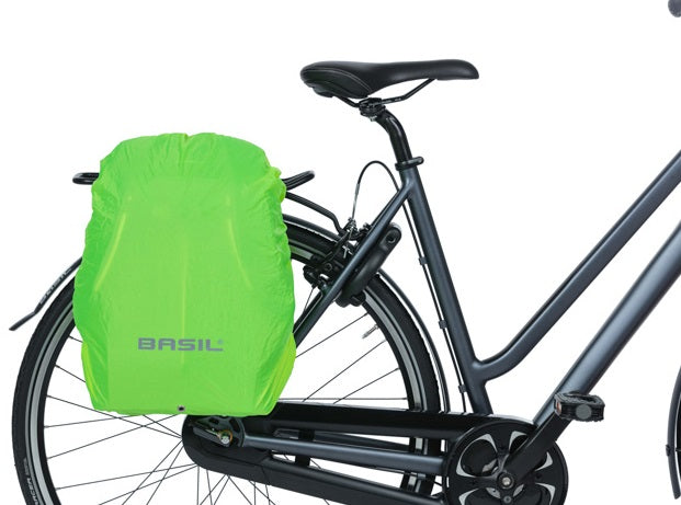 Basil B -Safe Commuter Nordlicht - Compact bicycle backpack for electric bicycle - 13l - Black