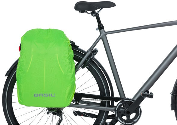 Basil B-Safe Commuter Nordlicht Modern Bicycle Sac à dos pour les vélos électriques 18L Groen Unisexe avec éclairage LED