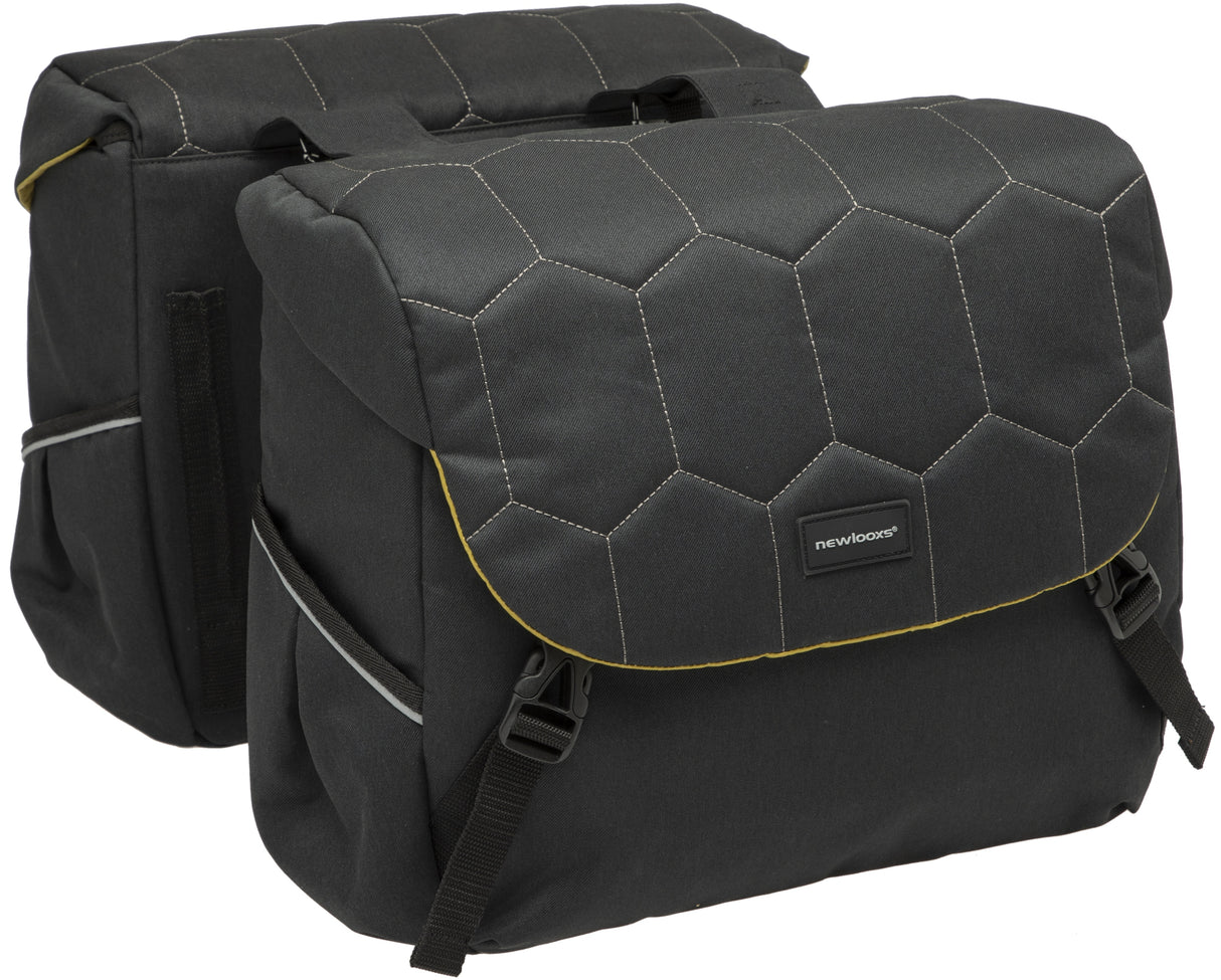 Mondi Joy Bolsa de bicicleta doble - Negro - Repelente de agua - 38L