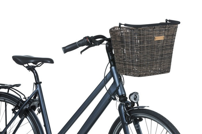 Basil Bremen Rattan Look Kf - Bicycle Basket - First - Dark Brown