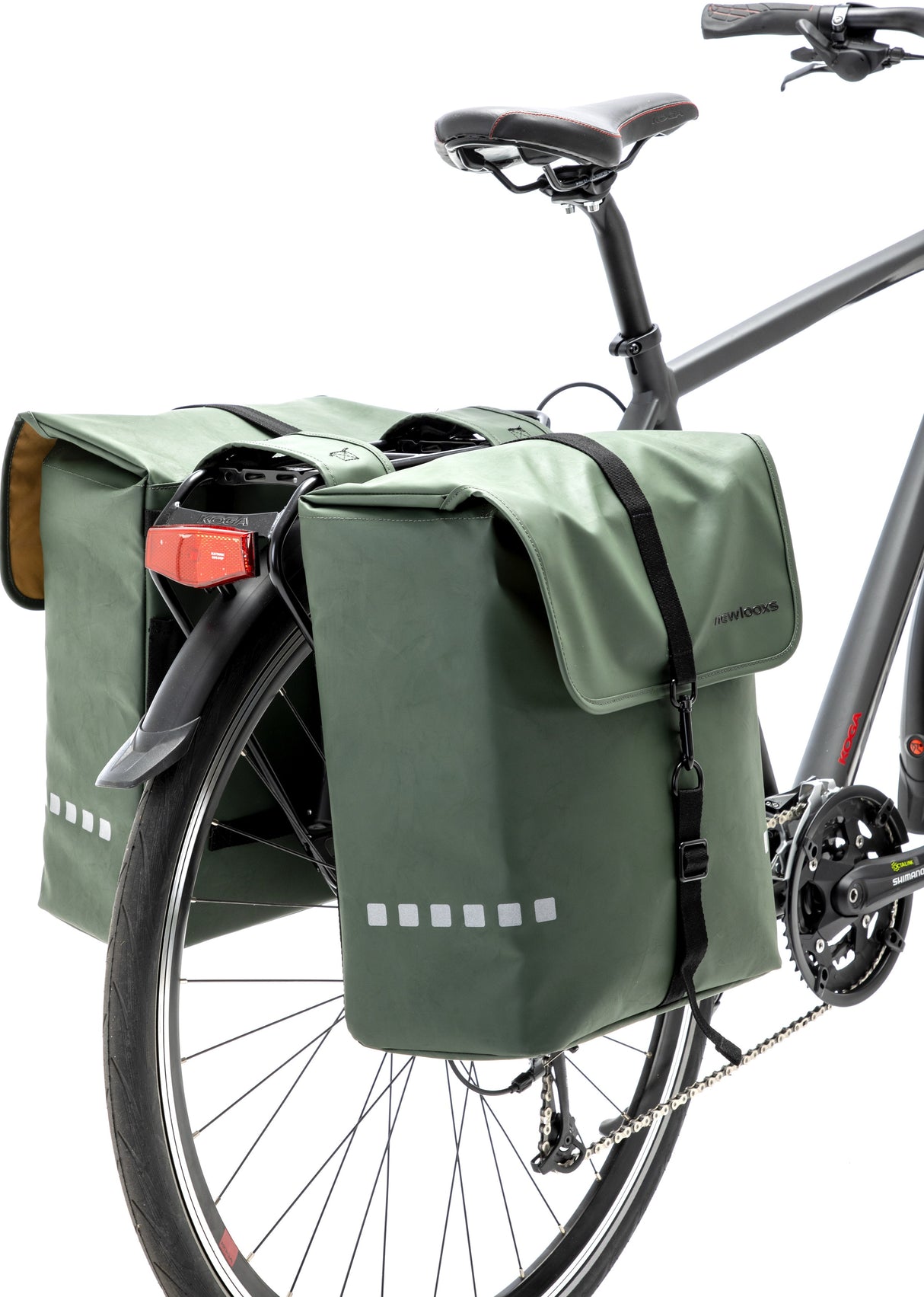 Nouveau sac de vélo Odense Sturke, sac à dos double spacieux pour les vélos électriques verts