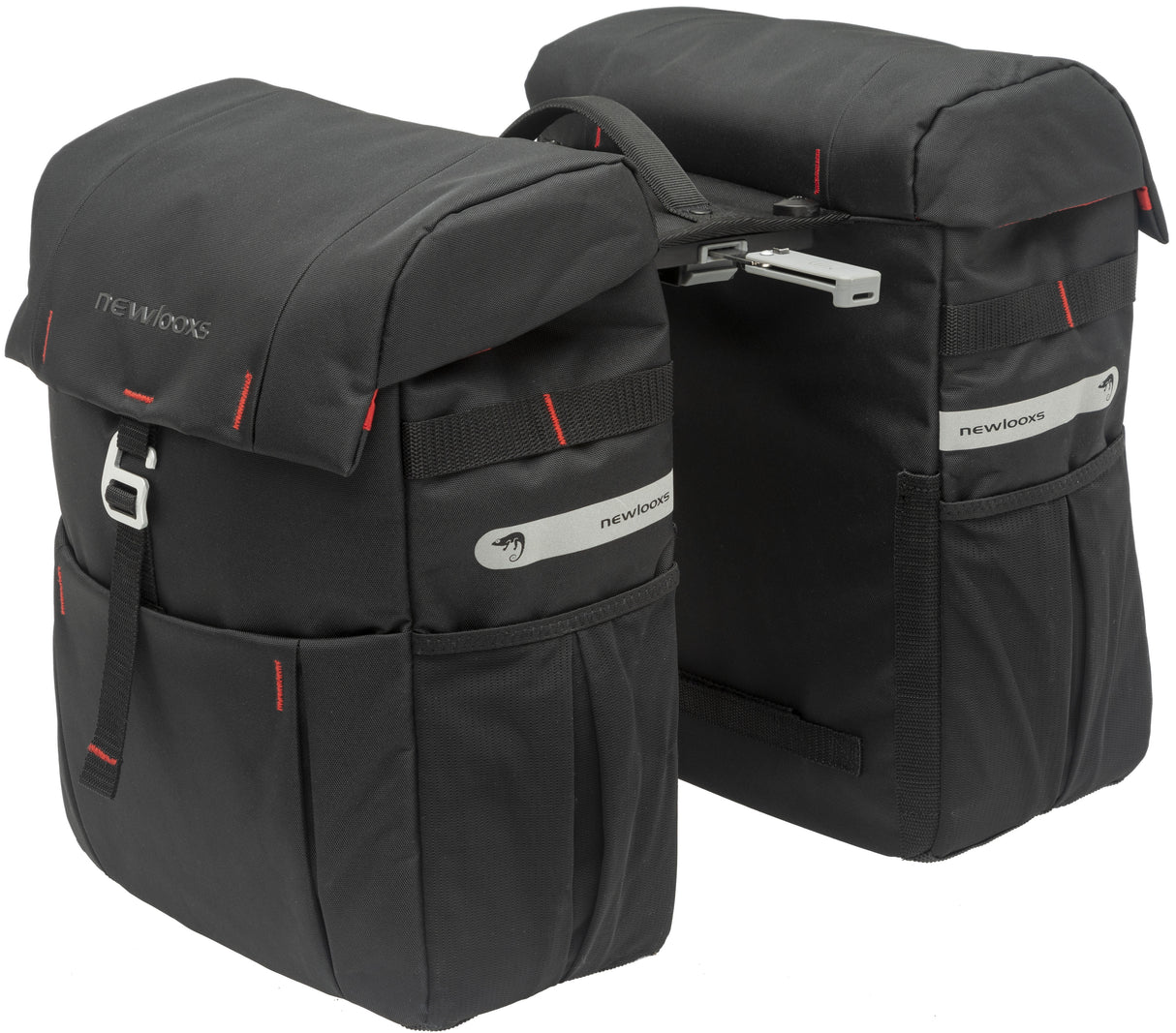 Nové looxs Vigo Double Mik Bicycle Bag - černá