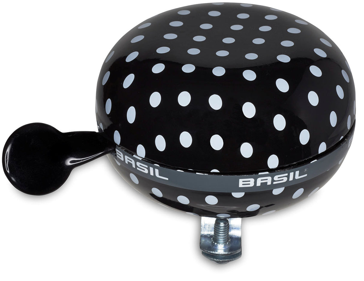 Basil Polkadot - Rower Bell - 80 mm - Czarna biała