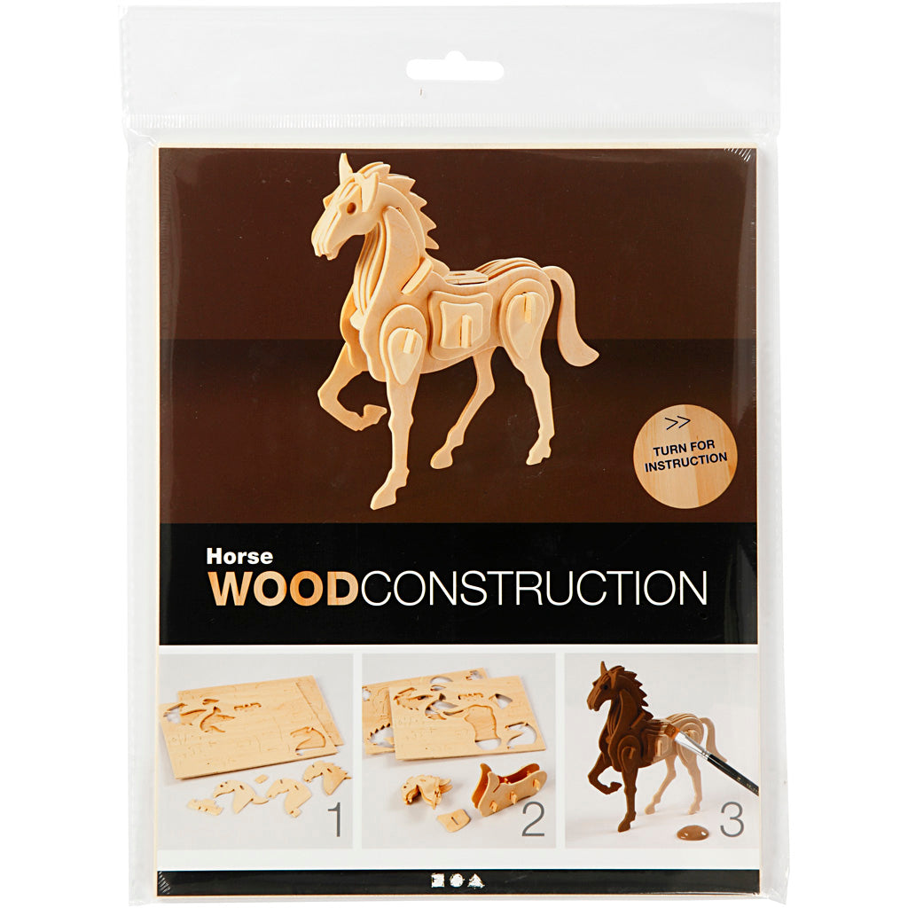 Creativ company cc 3d puzzel paard