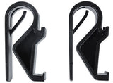 Basil Hook-on Sports-Black Hooks for smalere bagasjebærere (10-12mm)