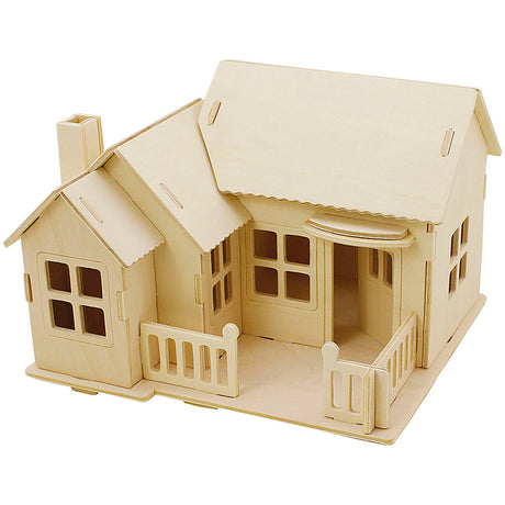 Creativ company https: www.cchobby.nl 3d-houten-constructie-set-huis-met-terras-afm-19x17-5x15-1-stuk