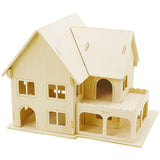 Creativ company http: www.cchobby.nl 3d-houten-constructie-set-huis-met-veranda-afm-22-5x16x17-5-1-stuk