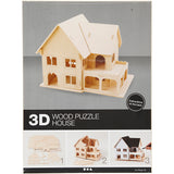 Creativ company http: www.cchobby.nl 3d-houten-constructie-set-huis-met-veranda-afm-22-5x16x17-5-1-stuk