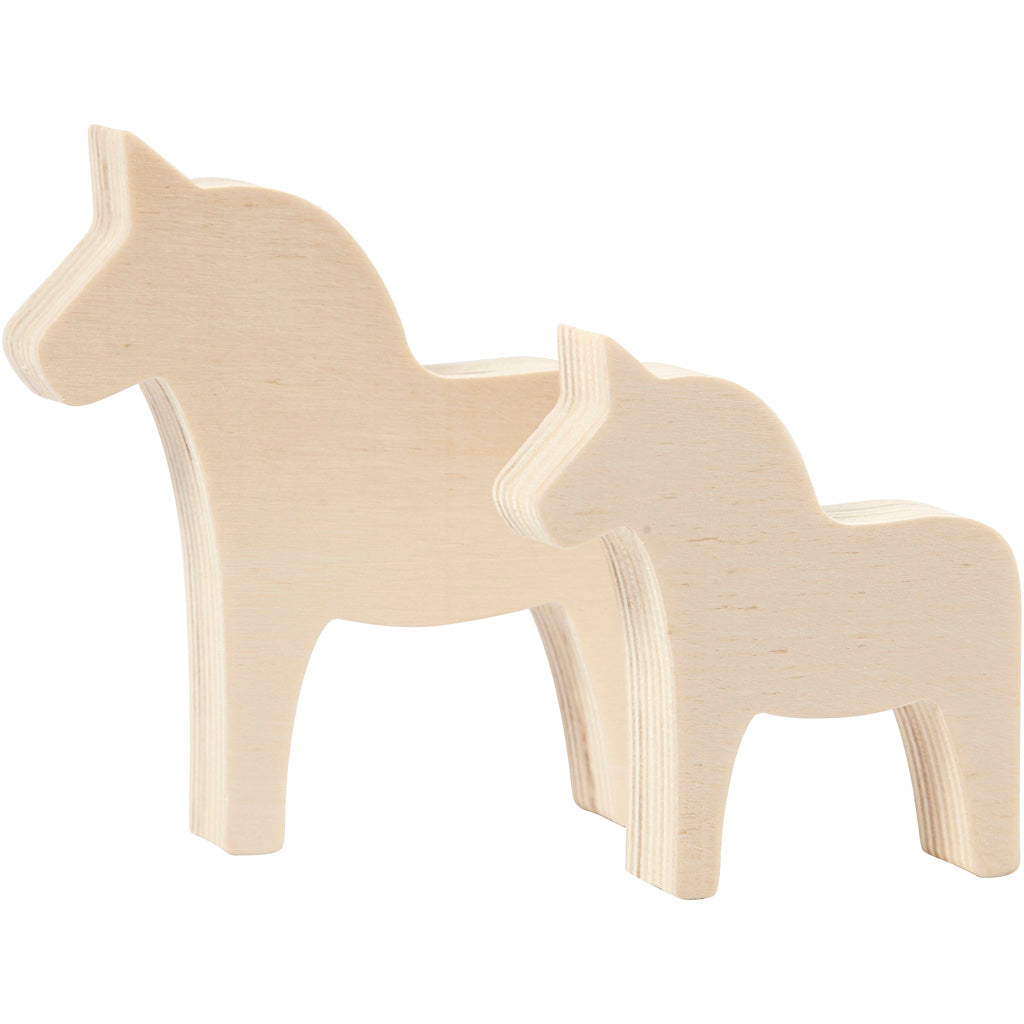 Creativ company http: www.cchobby.nl paard-h-8-10-cm-b-7-9-5-cm-dikte-1-8-cm-2-stuk-1-doos