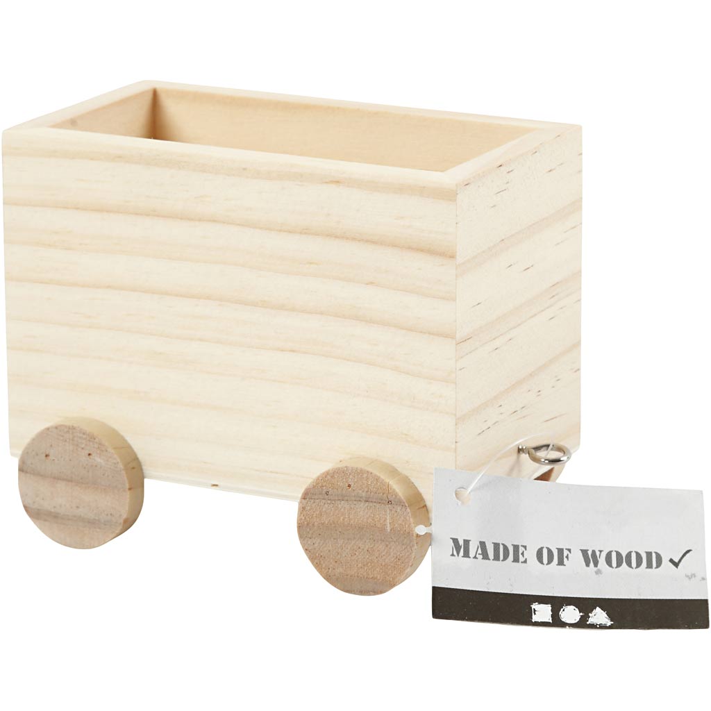 Creativ Company Treinwagon H: 8 cm L: 9,5 cm B: 6,5 cm 1 stuk