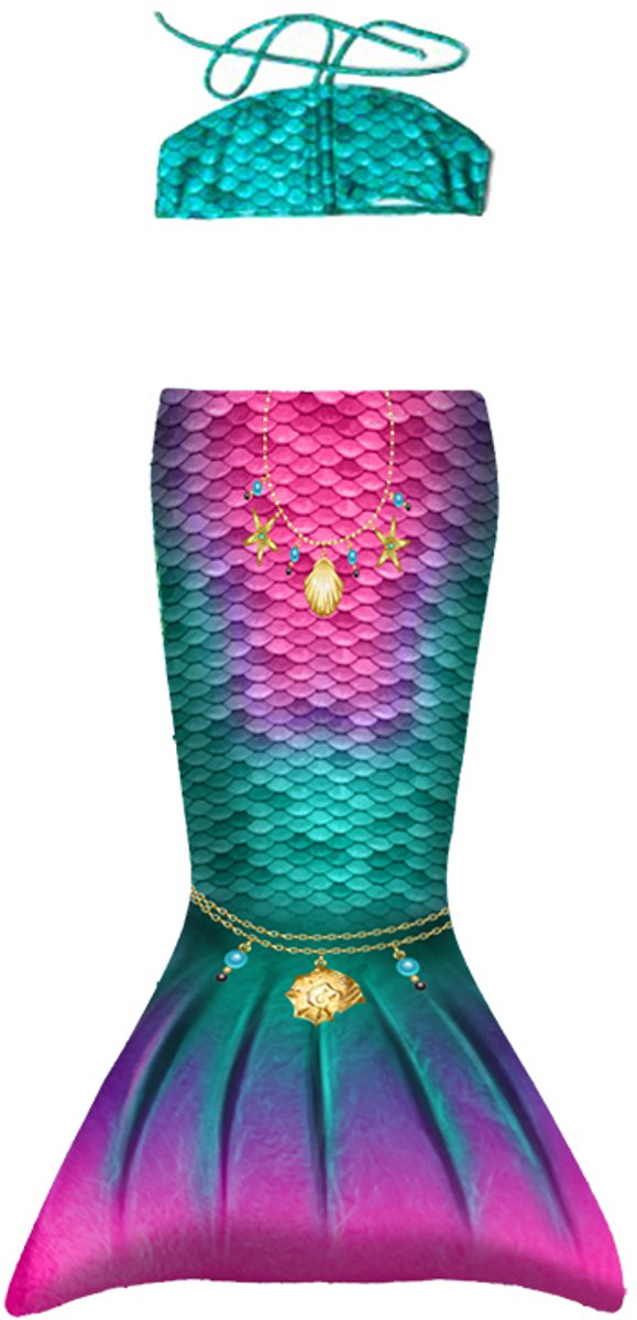 Kuaki mermaids - peuter set star - 2xs - 4 jaar