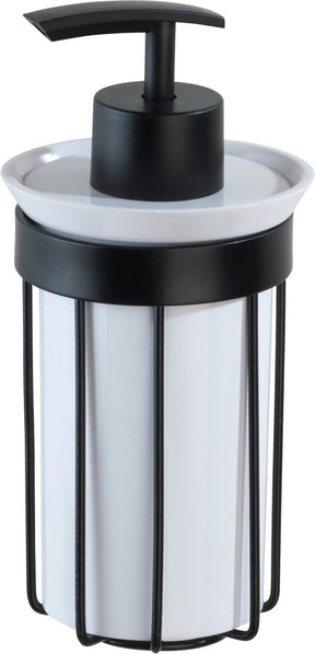 Wenko zeepdispenser classic plus black mat zwart - zeeppompje