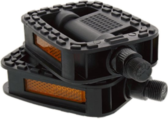 KGS Plastic Anti-Slip Pedal 9 16 648 Black Reflection bulk