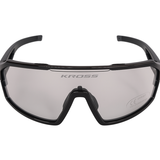 Kross fietsbril fly uv400 meekleurende lenzen - zwart frame