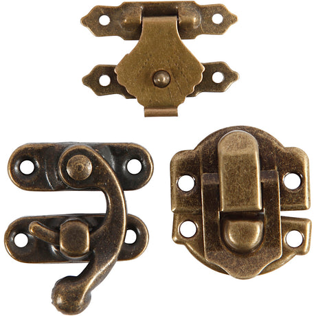 Creativ company http: www.cchobby.nl mini-beslag-afm-16x19-19x29-5-mm-antiek-goud-15-set-1-doos