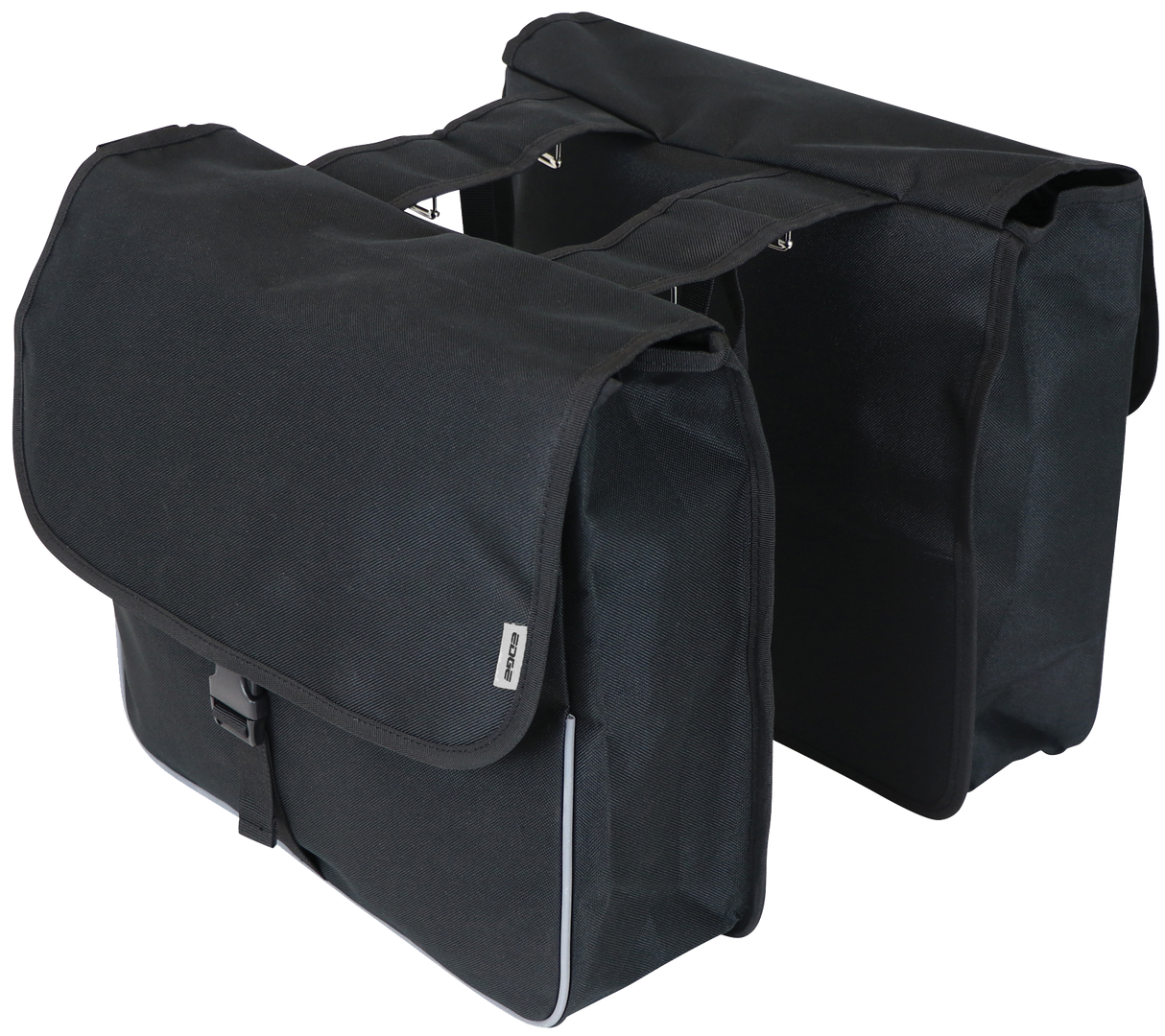 Kant dobbelt cykelpose grundlæggende shopper 26 liter 33 x 36 x 12 cm (2x) sort