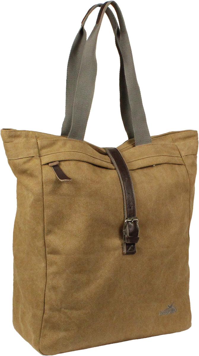 Greenlands Cykelväska Canvas Shopper 20 liter 42 x 34 x 14 cm Camel Brown