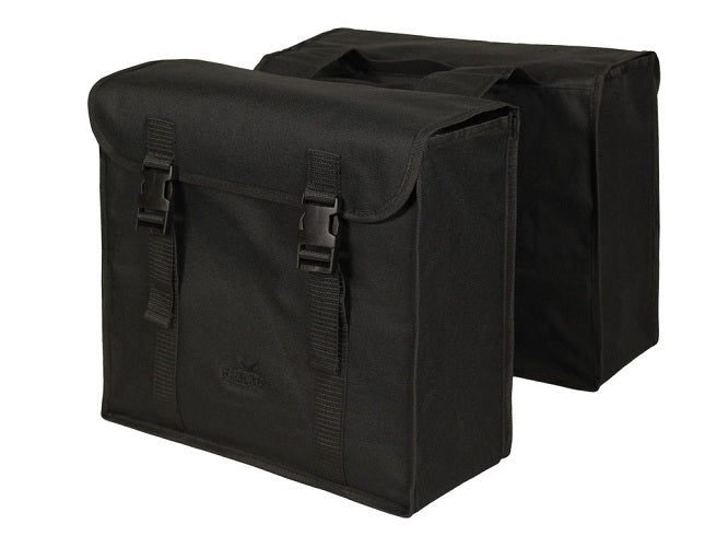 Greenlands bag double black-black. Dimensions 37x34x14cm.totaal Content 40l