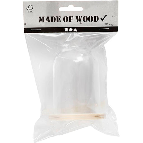 Creativ company cc stolp op houten voet 9,5x6 cm