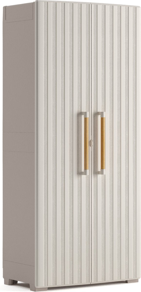 Keter groove kast - 80x45x180 cm - beige