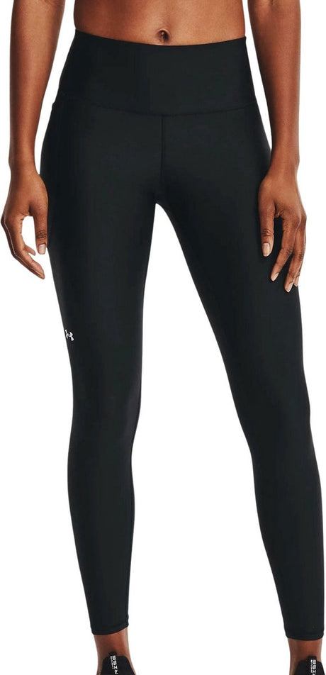 Under armour tech hirise legging-blk dames sportbroek - zwart - wit xl