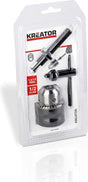 Kreator - accessories - krt014004 - boorkop met sleutel en sds adapter - ø 1,5-13mm