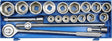 Vorel sleutel ingesteld 21el. 3 4 22-50mm